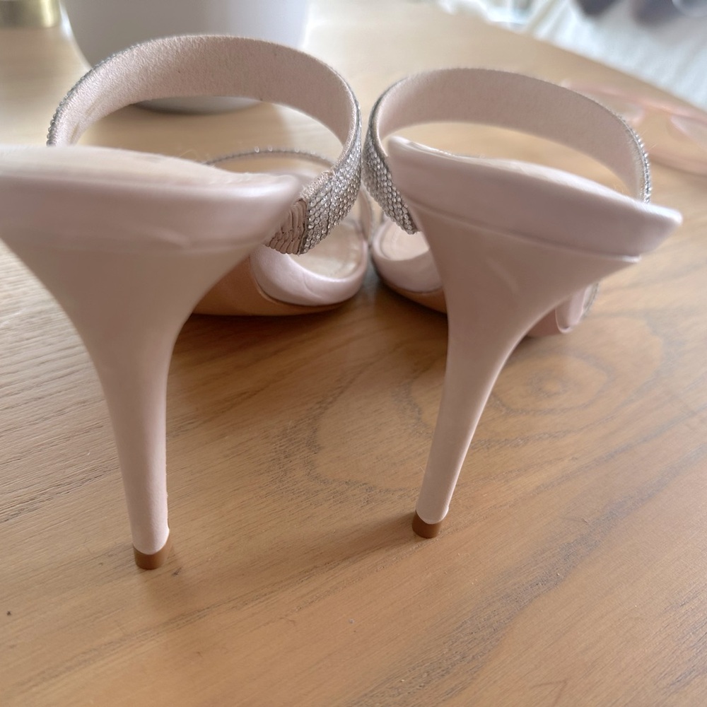 SCHUTZ Silver and Cream Sandals - Picture 8 of 10